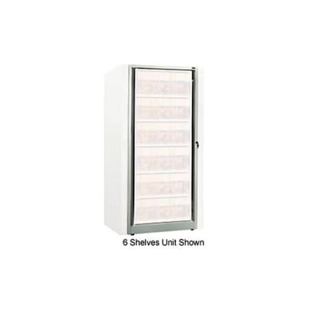 Datum Filing Systems Rotary File Cabinet Components, Base Adder Unit, Letter, 4-High, Light Gray XSLT-A4E-T47